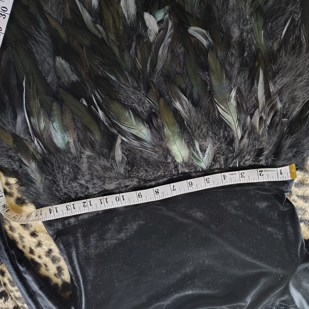 EMERALD FEATHER DRESS - Picture 8 of 12